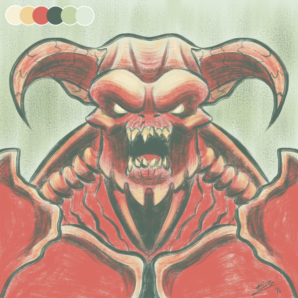 RosiZoitsa's tweet image. #ThrowbackThursday Color palette request

#DOOM