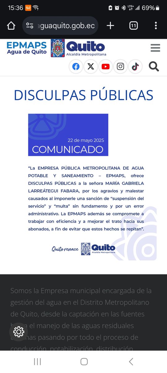 Gané acción de protección contra la EPMAPS porque multan sin tener facultad sancionadora, sin hacer proceso sancionador, sin tener tipificada la infracción ni la sanción. Y encima incluyen en la factura del agua: o pagas o te suspendo. 
Si necesitan la demanda les paso!