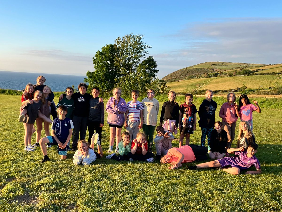 The children have all enjoyed playing outside in the sunshine and they are ready for their final night away.