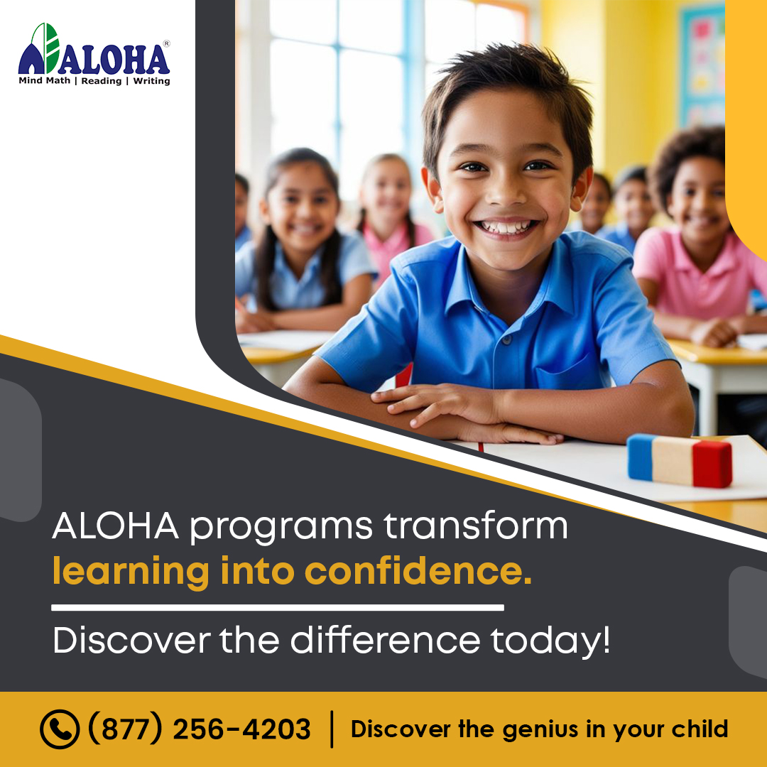 AlohaKidsMath's tweet image. Boost your child’s confidence through proven learning programs. ALOHA transforms math, reading & writing into strengths.
For more information,
👉👉alohamindmath.com
📞📞(877) 256-4203
#mathprogram #writingprogram #coremath #Abacus #math #abacuscourse #ALOHAPrograms #ALOHA