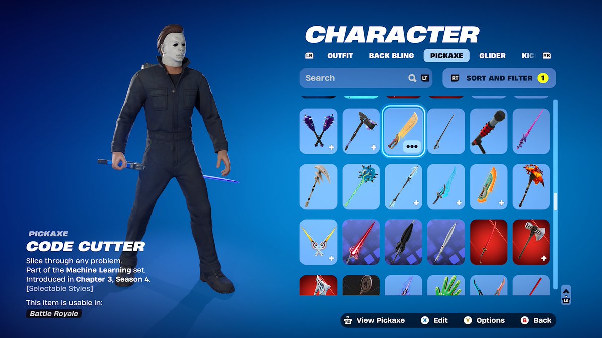 JeffDavis_75's tweet photo. @FortniteStatus Seems to be a glitch. Michael is going to loose his legs soon! https://t.co/40y4Co88ws