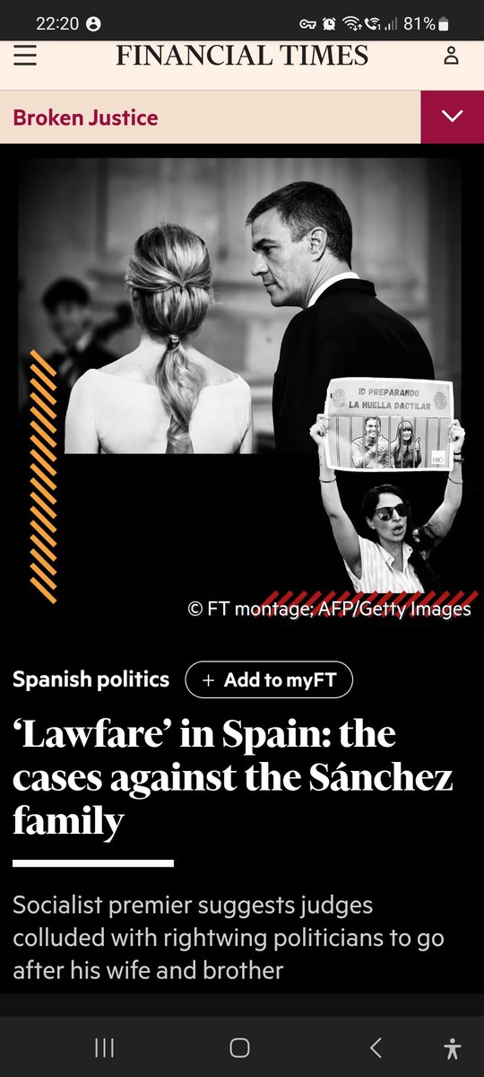 Anhgi_'s tweet photo. El Financial Times (mayo 2025) lo deja claro: el caso de David es lawfare, una guerra judicial para debilitar a Pedro Sánchez atacando a su familia. 
• Manos Limpias y medios ultras fabrican acusaciones sin base, como un supuesto patrimonio millonario inexistente. https://t.co/gQgcIKhMjC