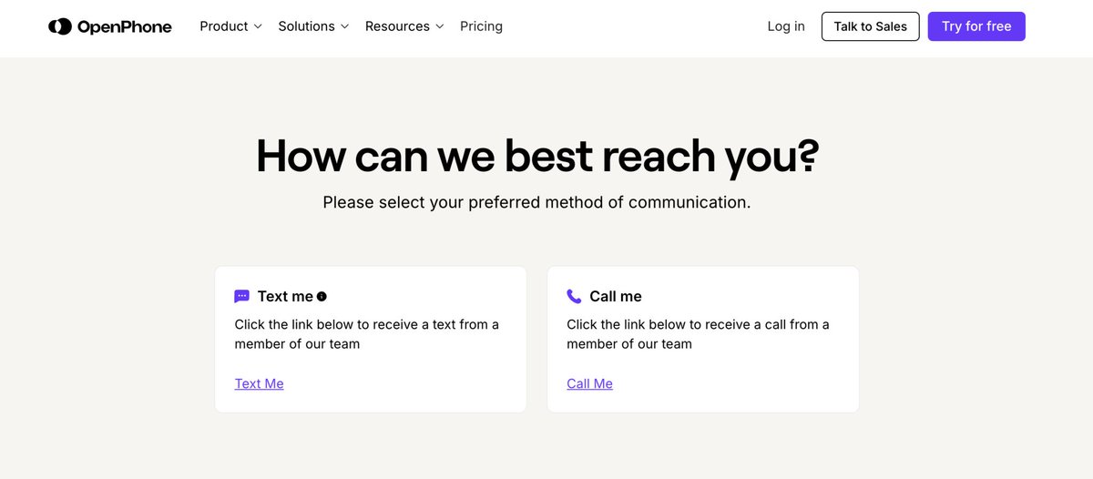 darynakulya's tweet image. We've completely rebuilt @OpenPhone's "Talk to Sales" process and 2x'd our closed won opportunities in one quarter.
The secret? We're using our own product in ways that push it to the absolute limit.
Most SaaS companies force everyone into 30-min demo bookings. We flipped the…