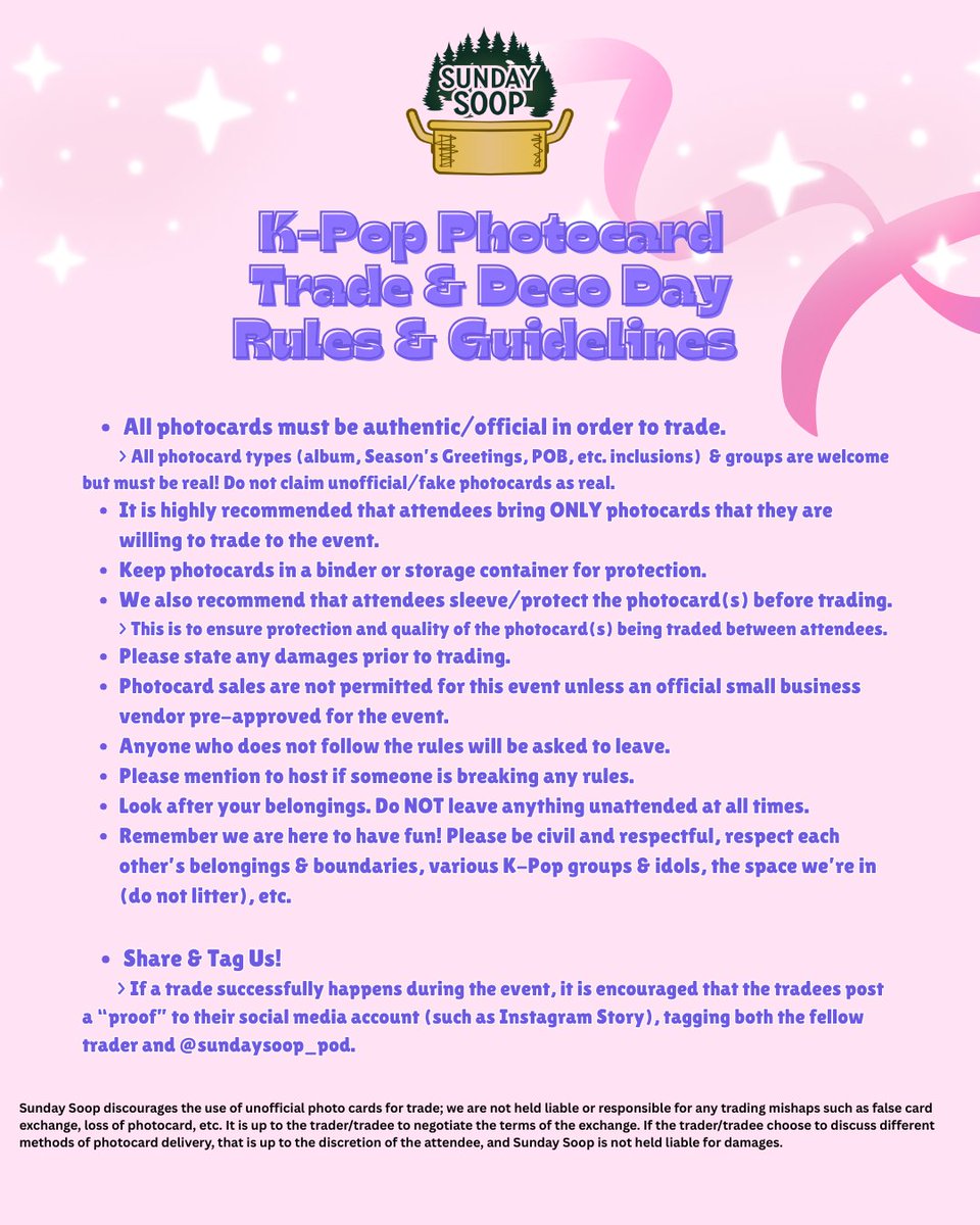 sundaysoop_pod's tweet image. Next weekend is The Bahamas&apos; first K-Pop Photocard Trade &amp;amp; Deco Day on Saturday, May 31, 2025, from 1-6pm at 49 Seabreeze Lane, Nassau (the opposite end of the campus we held our first cup sleeve event).