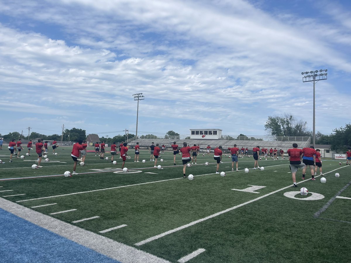 <a href="/collinsville_fb/">Cardinal Football</a> Day 3 about to begin #ETC CodeRed