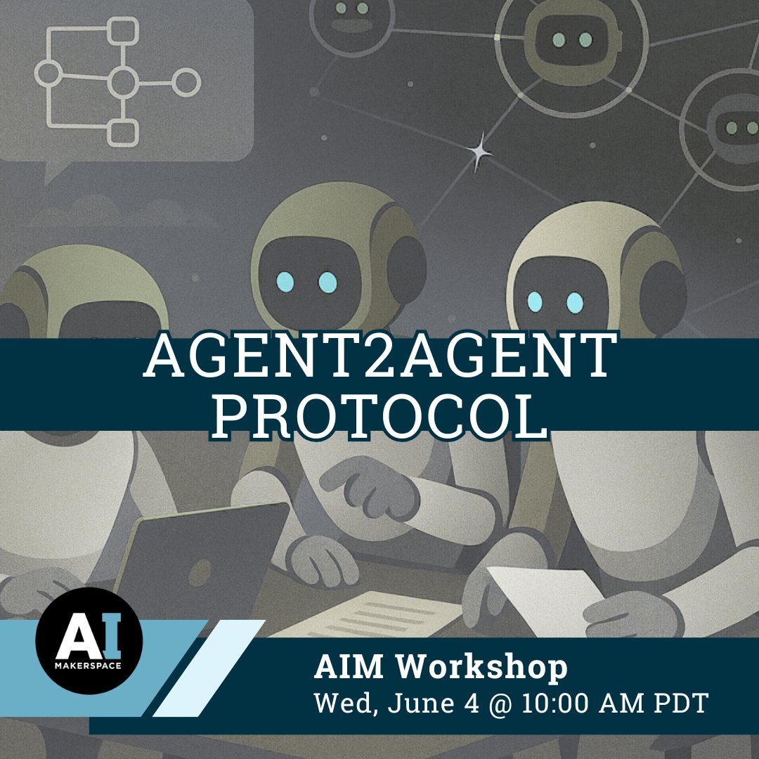 🚀 Curious how AI agents can actually work together across orgs, tech stacks, and ecosystems?

Join us live for an in-depth session on the Agent2Agent (A2A) Protocol — the open standard reshaping multi-agent communication and collaboration. 🧠🤖

youtube.com/live/HUSuUs16t…
