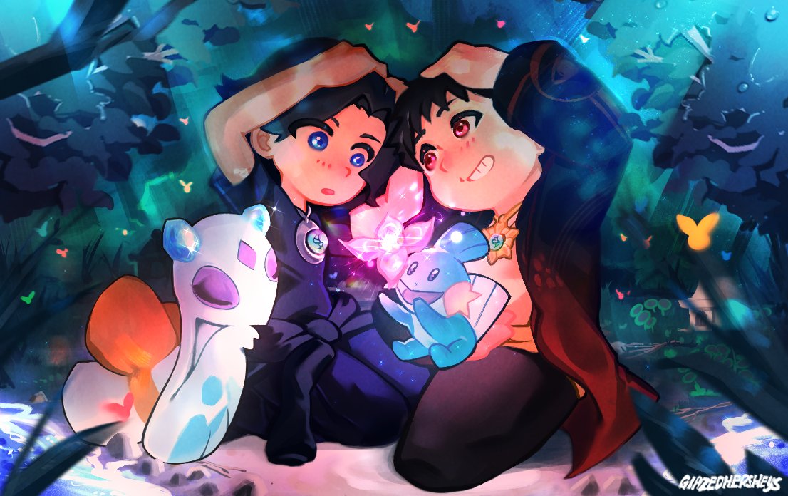 mudkip &amp; froslass for a verg special day 💙❤️