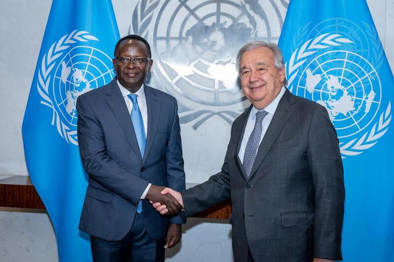 Permanent Mission of Rwanda to The United Nations (@rwandaun) on Twitter photo Today, Ambassador Martin Ngoga, the New Permanent Representative of the Republic of Rwanda to the United Nations, presented his credentials to the UN Secretary-General H.E. Mr. António Guterres.
<a href="/RwandaMFA/">Ministry of Foreign Affairs & Int'l Cooperation</a> Today, Ambassador Martin Ngoga, the New Permanent Representative of the Republic of Rwanda to the United Nations, presented his credentials to the UN Secretary-General H.E. Mr. António Guterres.
<a href="/RwandaMFA/">Ministry of Foreign Affairs & Int'l Cooperation</a>