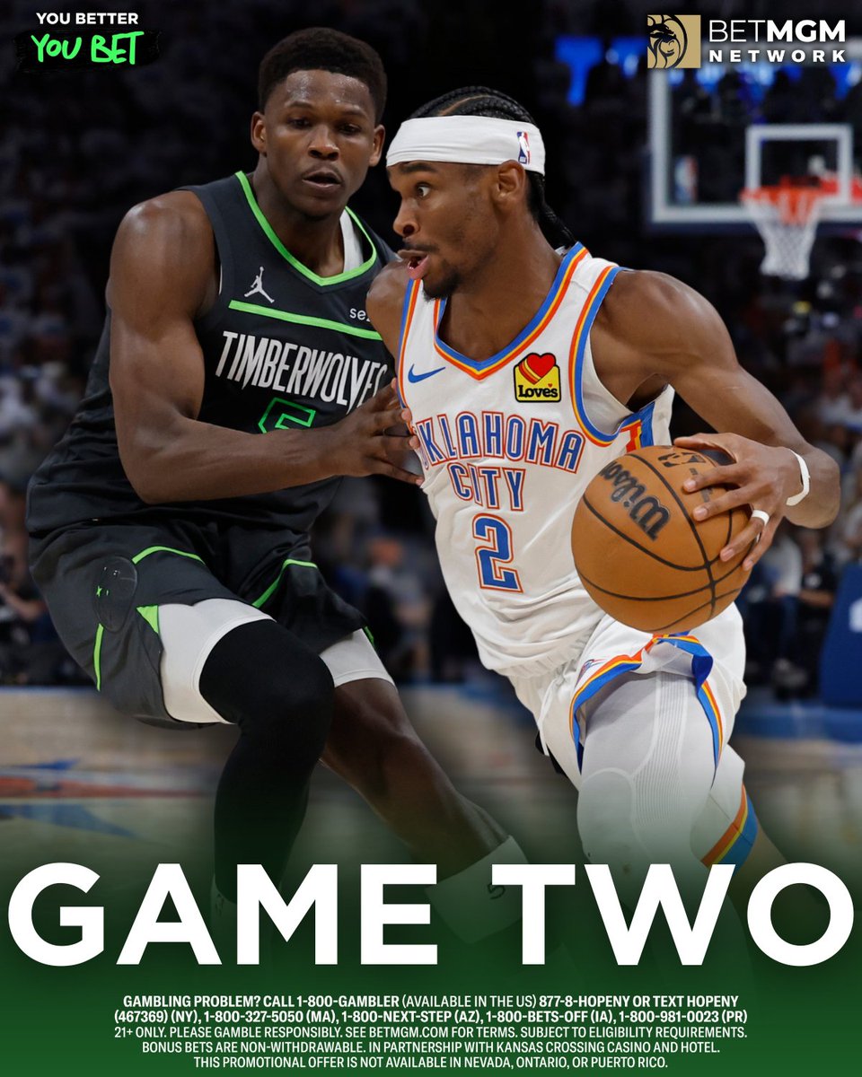 You Better You Bet (@youbetteryoubet) on Twitter photo Will the T'Wolves even up the series tonight?
<a href="/TheKostos/">Nick Kostos</a> & <a href="/FemiAbebefe/">Femi Abebefe</a> tell you how they are betting Game Two of the WCF on the YBYB Podcast ➡️ spoti.fi/43uvO64 Will the T'Wolves even up the series tonight?
<a href="/TheKostos/">Nick Kostos</a> & <a href="/FemiAbebefe/">Femi Abebefe</a> tell you how they are betting Game Two of the WCF on the YBYB Podcast ➡️ spoti.fi/43uvO64