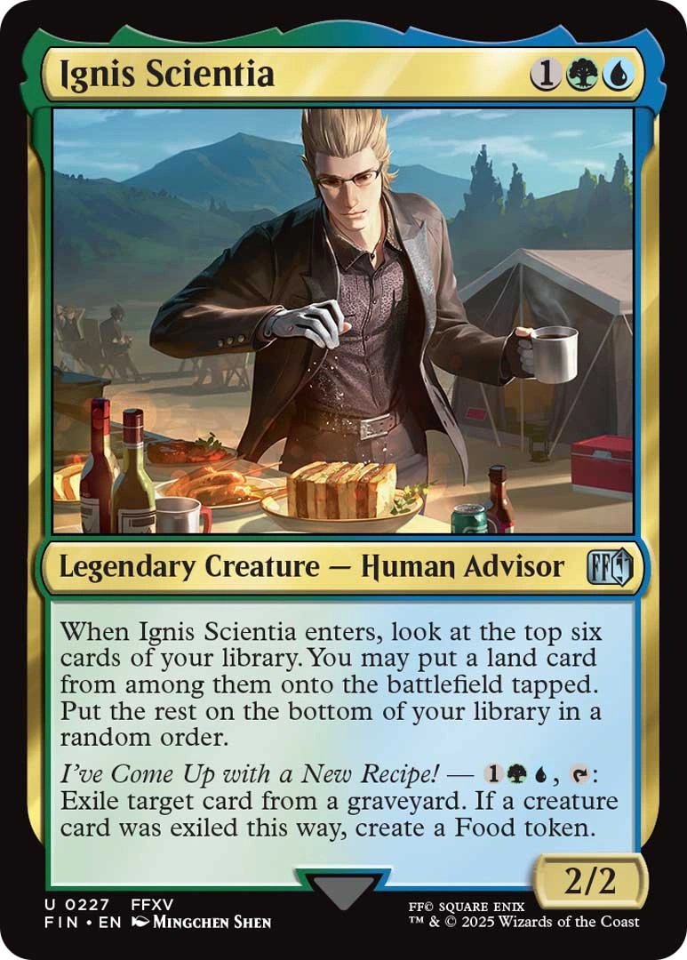 An Ignis has card has beenunceiled for the MTG collab—I love that this pose shows off his physique #FFXV #IgnisScientia #イグニス