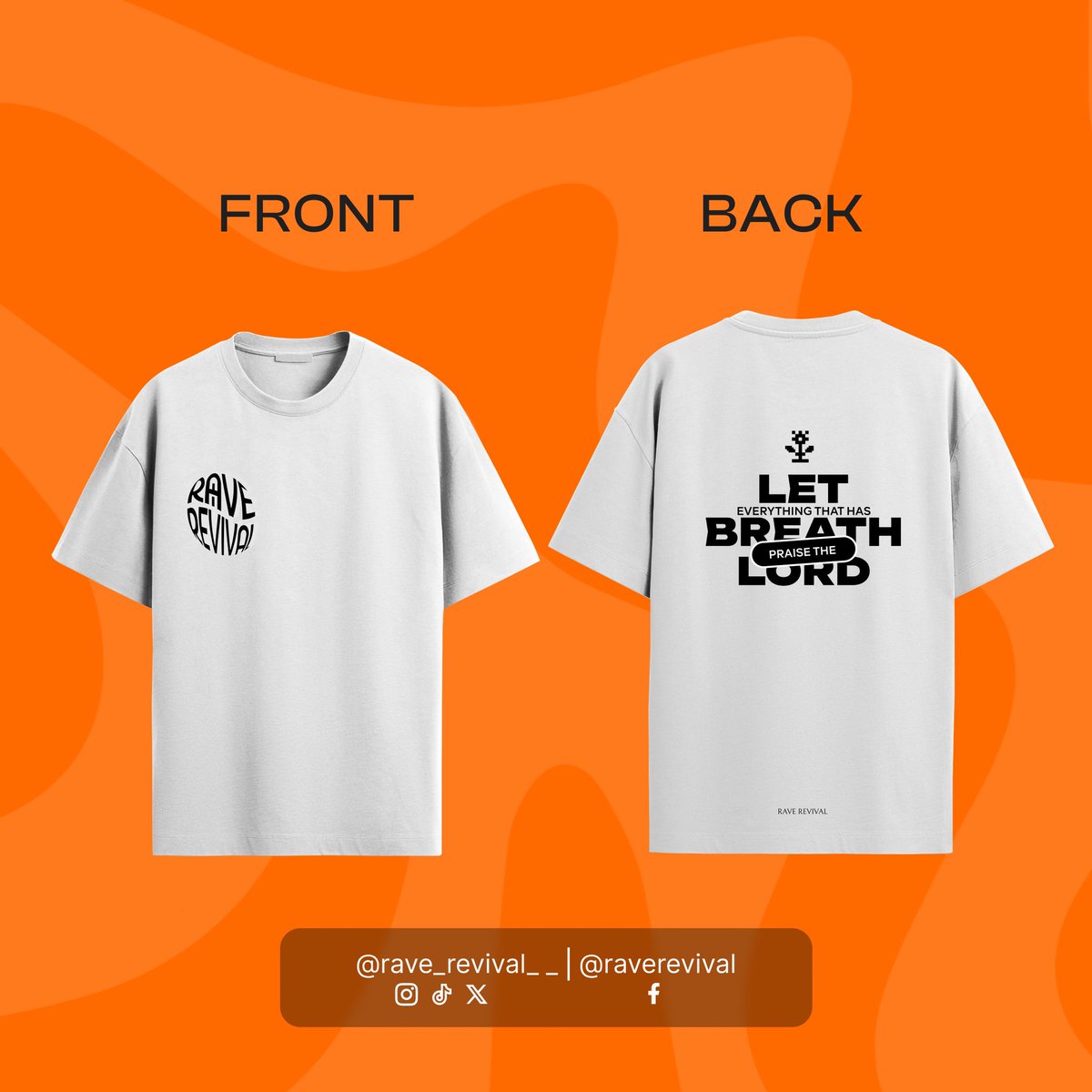 If you’ve got breath, you’ve got a reason to wear this!
Praise the Lord with your whole chest, literally!

Preorder your Rave Revival merch now for just #7,000
Also available in: Orange, Neon, Purple and Red.