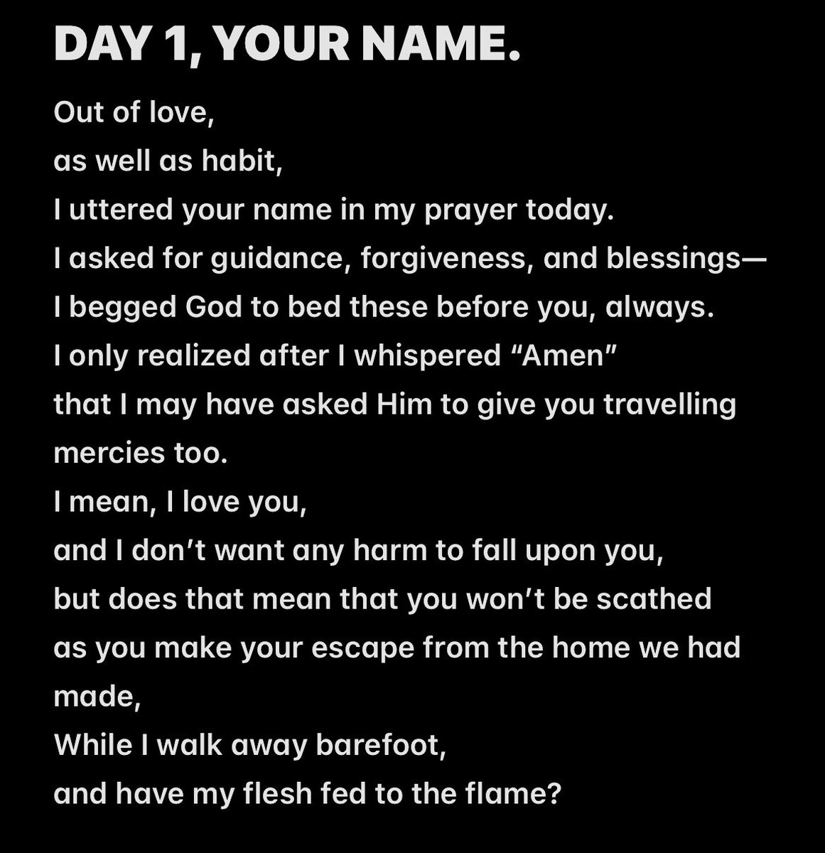 itsBraille's tweet photo. DAY 1, YOUR NAME. https://t.co/YGczhYqb8y