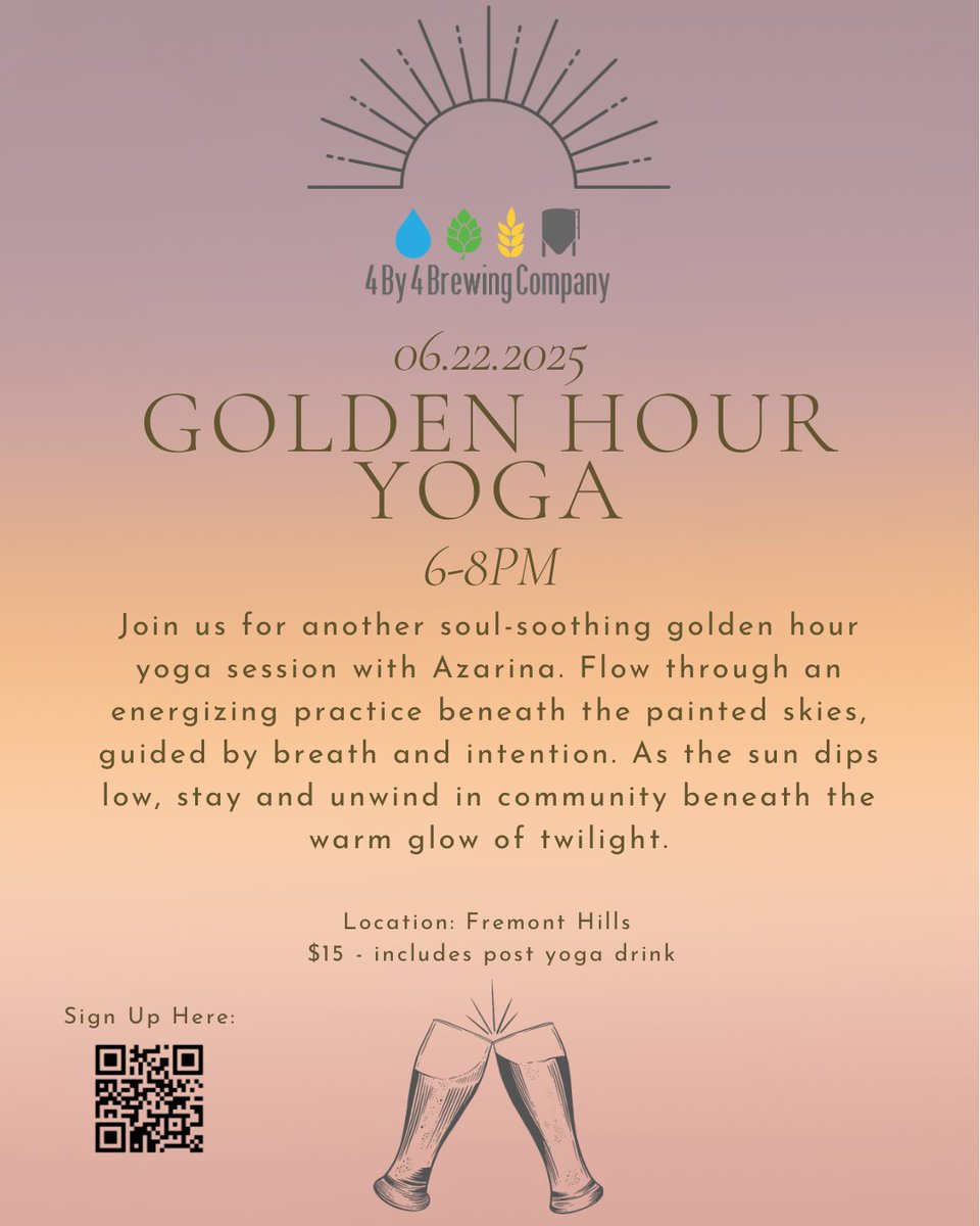 Join us for another golden hour yoga session with Azarina! 🌅
Get your tickets now! 

Tickets Here ----&gt; facebook.com/events/s/golde…