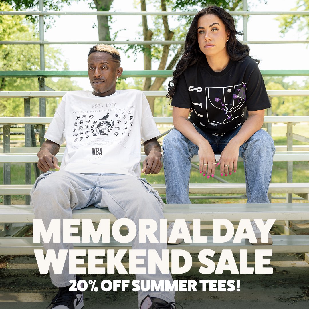 KingsTeamStore's tweet image. ☀️Memorial Day Weekend deals are LIVE!

🔥Beat the heat and score 20% off all Kings summer Tees!

🛒 KingsTeamStore.com/MD

⏰Deals end Tuesday, May 27 at 11:59 p.m.