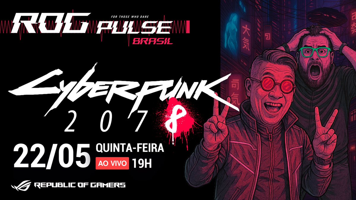 Essa semana o ROG PULSE vem em ritmo de PROMOÇÃO: é desconto, é hype, é gameplay e é zueira! Vamos falar de Gaucho and the Grassland, Haunted Chocolatier finalmente indo pra frente e Cyberpunk 2 trazendo uma nova cidade!

Te esperamos às 19h: twitch.tv/asusbrasiltv
