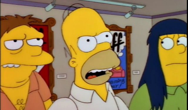 Este no ha visto los Simpson en su vida…