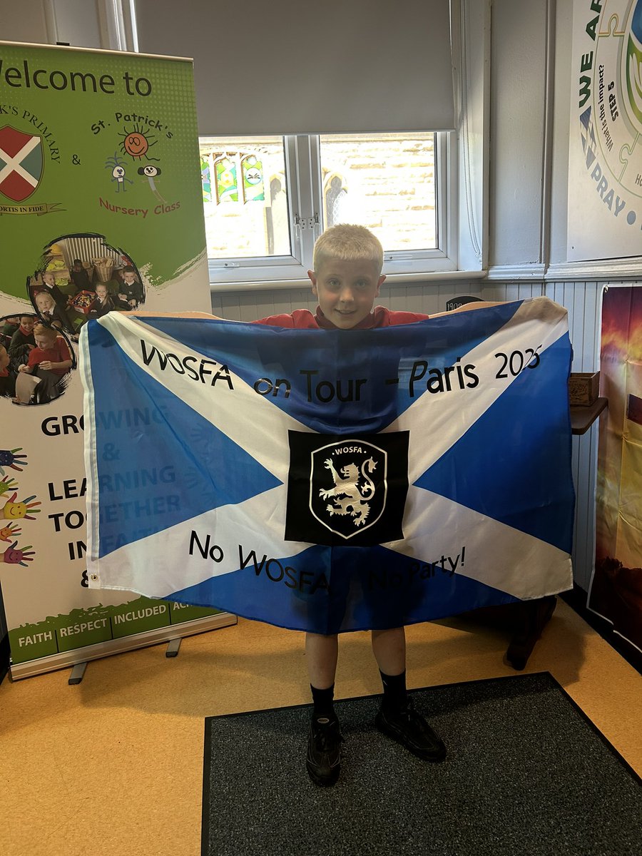 Congratulations to our talented p6 pupil who represented his team, Hamilton Accies, in France at PSG stadium last week! What a fantastic achievement!! A star of the future! 👏⚽️