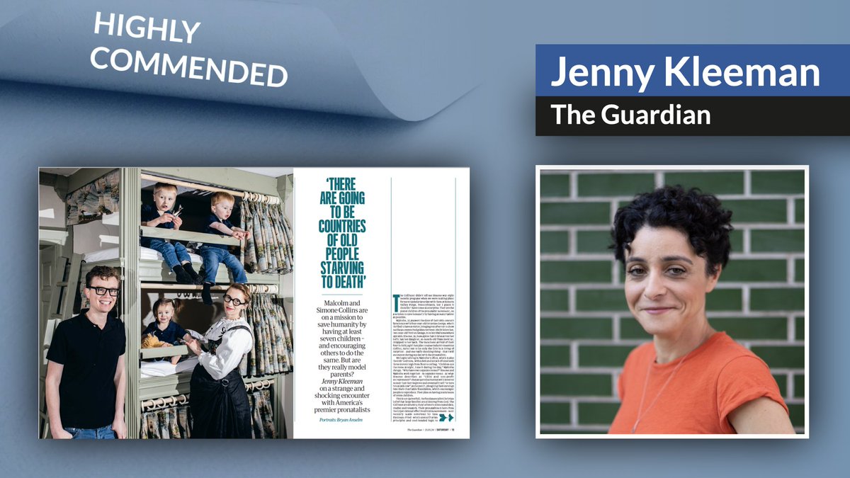 The Press Awards (@pressawardsuk) on Twitter photo Congratulations to Jenny Kleeman from <a href="/guardian/">The Guardian</a> for being awarded highly commended in Broadsheet Feature Writer of the Year at The Press Awards 2025! Congratulations to Jenny Kleeman from <a href="/guardian/">The Guardian</a> for being awarded highly commended in Broadsheet Feature Writer of the Year at The Press Awards 2025!