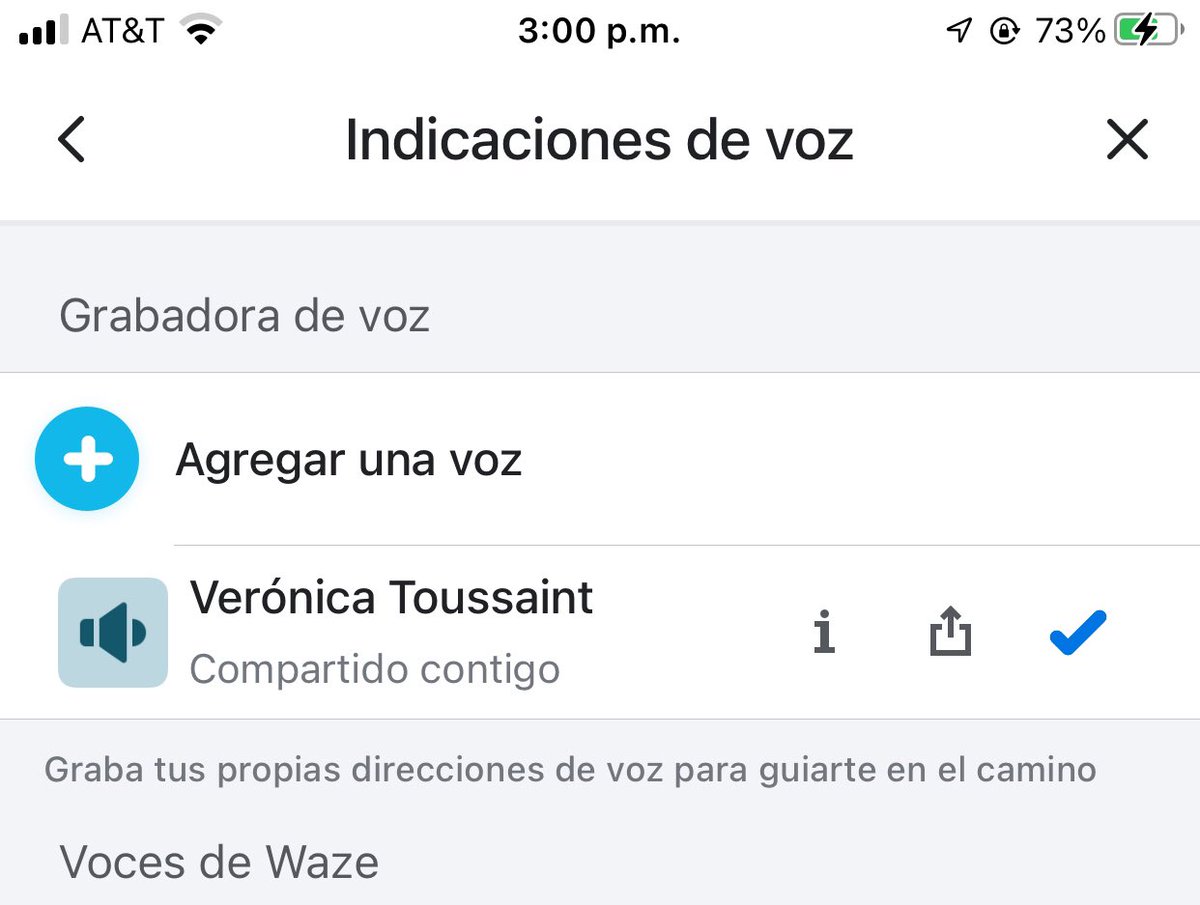 tv_jimena's tweet photo. @lacornetafm cuando comentaban lo de Alexa  y poner sus voces en ese tipo de aplicaciones recordé que tengo agregada la genial y magnífica voz de @veronicatouss en mi @waze  
Y me acompaña en mis viajes pendejos q necesito ruta para llegar. https://t.co/UYUEJ1j6NE