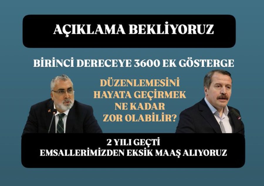 #HaklıÇıktı derdi geçim olan #EmekliMemur pamuk eller cebe
<a href="/acarfaruka/">Faruk Acar</a> <a href="/avabdullahguler/">Abdullah Güler</a> <a href="/fahrettinaltun/">Fahrettin Altun</a> <a href="/iletisim/">T.C. İletişim Başkanlığı</a> <a href="/isikhanvedat/">Prof. Dr. Vedat Işıkhan</a> <a href="/_cevdetyilmaz/">Cevdet Yılmaz</a> <a href="/MHP_Bilgi/">MHP</a> <a href="/tcbestepe/">T.C. Cumhurbaşkanlığı</a>