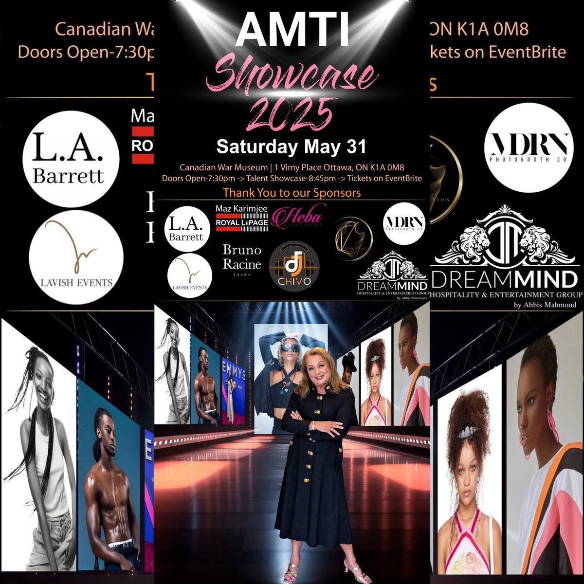 LIGHTS. CAMERA. ACTION. THE SHOWCASE – MAY 31ST @ 7:30 PM 
Canadian War Museum
Tickets: $50 + 13% HST 
This isn’t just a show — it’s THE event. 
Secure your seats NOW before they’re gone!
eventbrite.com/e/amti-showcas…