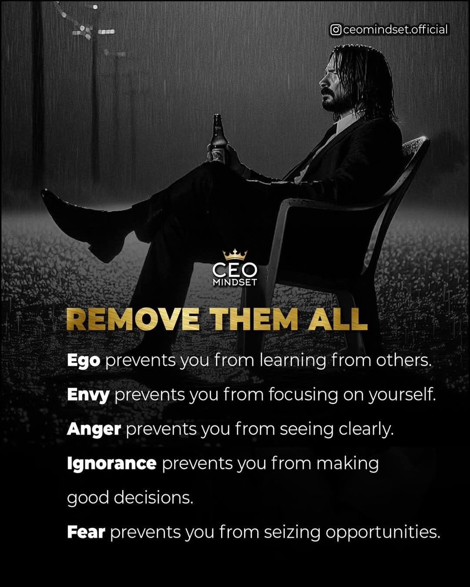 martymillionz's tweet image. Remove all negativity from your mind and life. No, ego, envy, anger, ignorance, fear, hate, or prejudice. Remove them all. #live #love #life #inspiration #motivation #kindness #happiness #peace #Thursday #ThursdayFeeling #thursdaymotivation #thursdayvibes