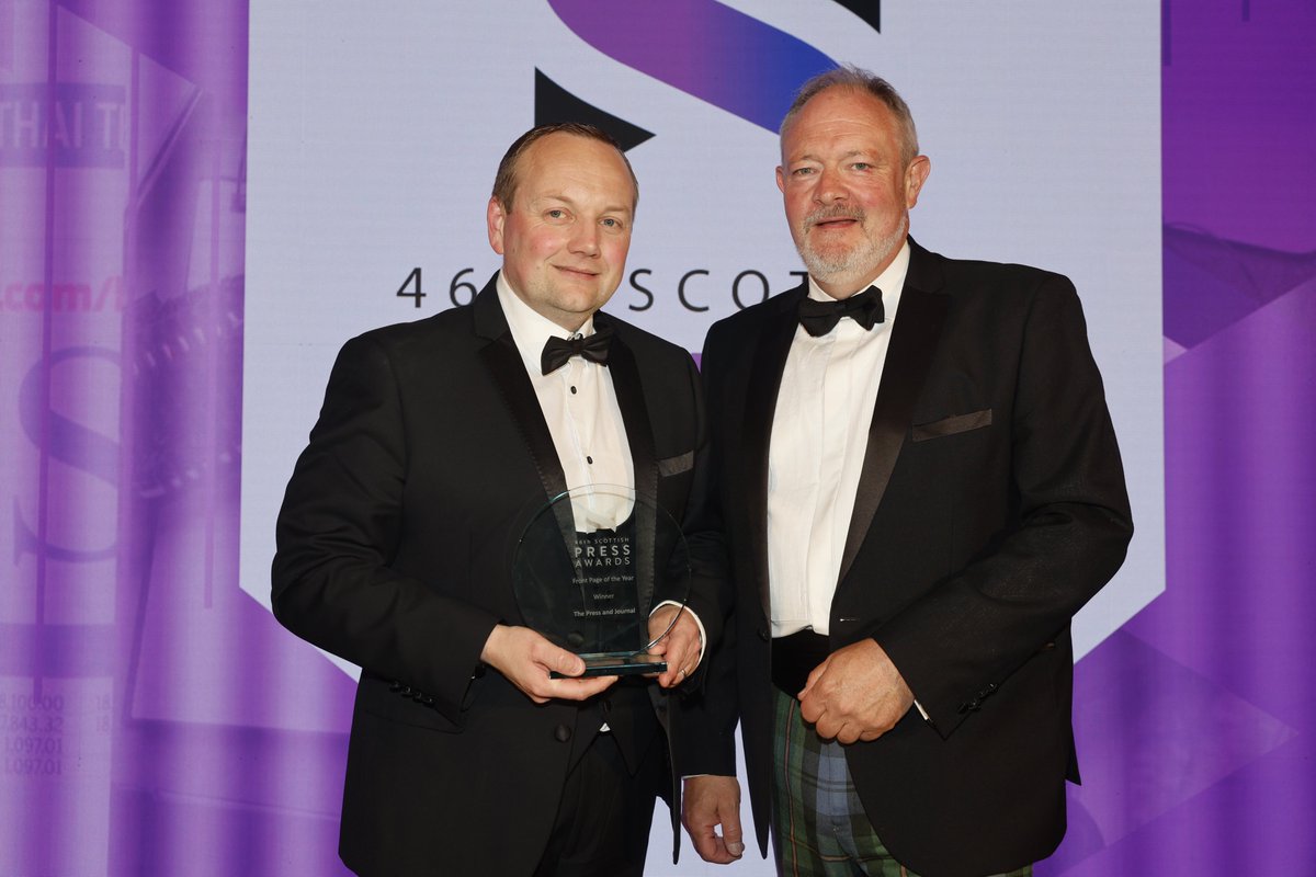 ScotPressAwards (@scotpressawards) on Twitter photo Recognising the work of production journalists, the runner up of the Front Page of the Year award goes to <a href="/TheScotsman/">The Scotsman</a>. This yearâs winning front page was <a href="/pressjournal/">The Press and Journal</a>, collected by editor Craig Walker â congratulations. #ScottishPressAwards2025 Recognising the work of production journalists, the runner up of the Front Page of the Year award goes to <a href="/TheScotsman/">The Scotsman</a>. This yearâs winning front page was <a href="/pressjournal/">The Press and Journal</a>, collected by editor Craig Walker â congratulations. #ScottishPressAwards2025