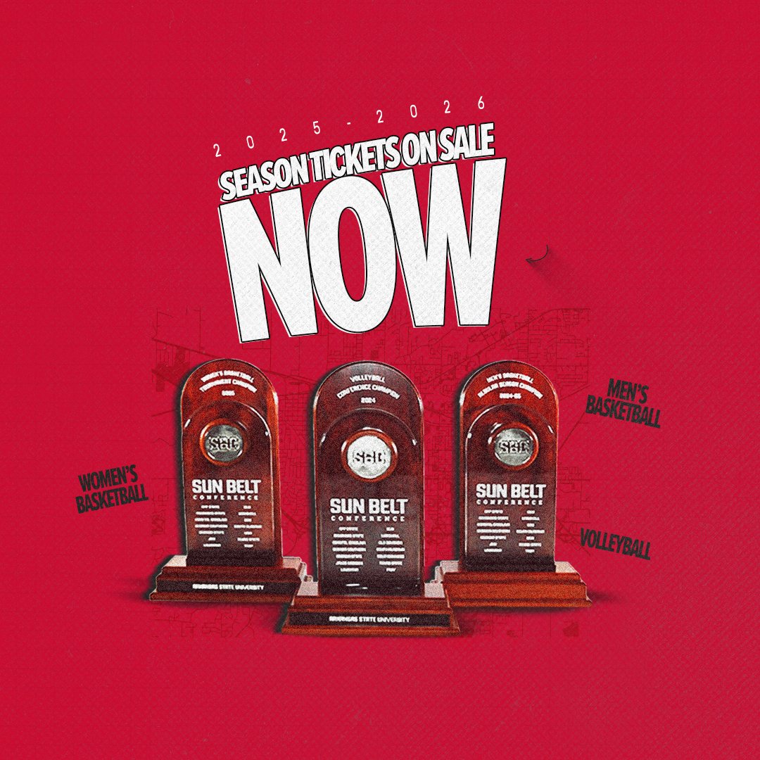 𝗥𝗪𝗙 (@astaterwf) on Twitter photo 𝗪𝗘'𝗥𝗘 𝗟𝗜𝗩𝗘 📈
<a href="/AStateVB/">Arkansas State Volleyball 🏐</a>, <a href="/AStateWB/">Arkansas State Women's Basketball</a> & <a href="/AStateMB/">Arkansas State Men’s Basketball</a> are 𝗔𝗟𝗟 coming off <a href="/SunBelt/">Sun Belt</a> Conference championships and season tickets for the upcoming campaigns are now 𝗟𝗜𝗩𝗘. 💍
𝗠𝗢𝗥𝗘 » bit.ly/AStateFallRene… 𝗪𝗘'𝗥𝗘 𝗟𝗜𝗩𝗘 📈
<a href="/AStateVB/">Arkansas State Volleyball 🏐</a>, <a href="/AStateWB/">Arkansas State Women's Basketball</a> & <a href="/AStateMB/">Arkansas State Men’s Basketball</a> are 𝗔𝗟𝗟 coming off <a href="/SunBelt/">Sun Belt</a> Conference championships and season tickets for the upcoming campaigns are now 𝗟𝗜𝗩𝗘. 💍
𝗠𝗢𝗥𝗘 » bit.ly/AStateFallRene…