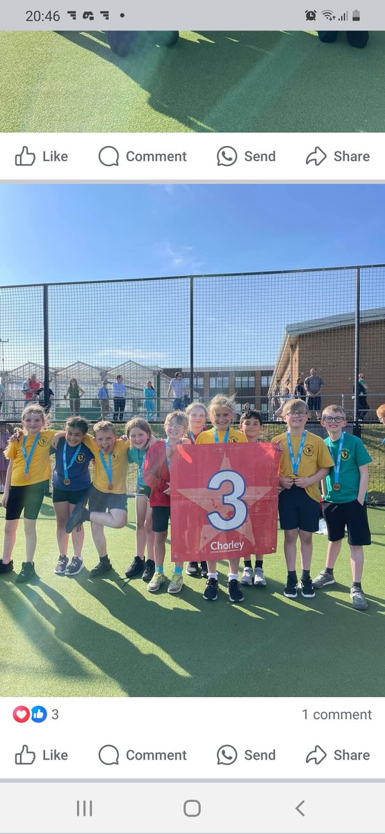 Congratulations to our budding golfers who came 3rd! Well done Team.