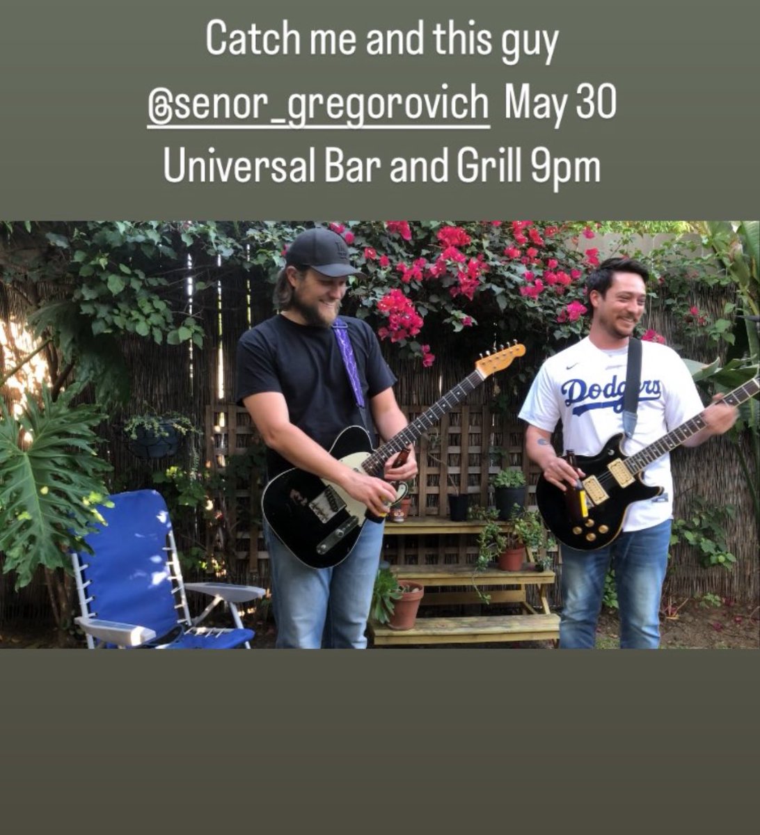 Juliamaxwell35's tweet photo. Mike AND Greg! will be at  Universal Bar &amp; Grill 5/30 at 9 PM! Dueling guitars? We LOVE ITTTT 🎸❤️🤩

Tickets online: https://t.co/TGNVhOvaM4…

Buy merch here: https://t.co/pQCPVIm0JH

📸: #MikeMellMusic_ IG https://t.co/thjhwdFYt9
