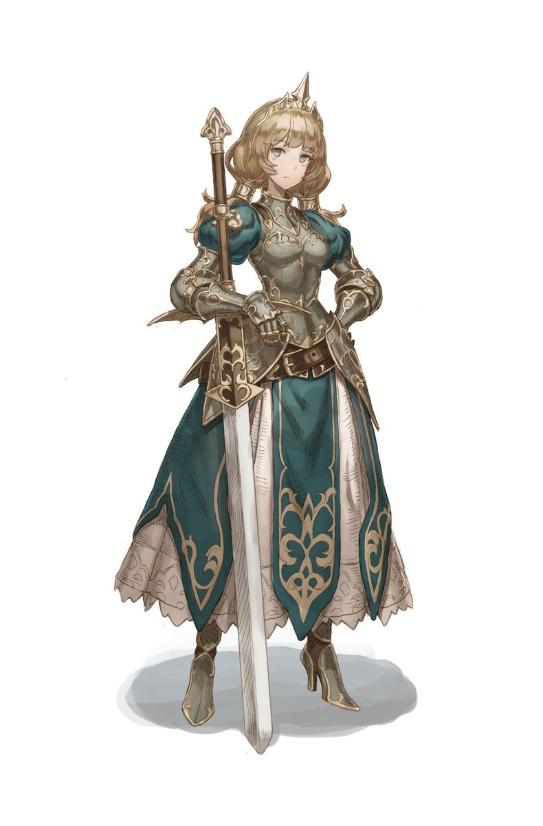 Teal Lady Knight: