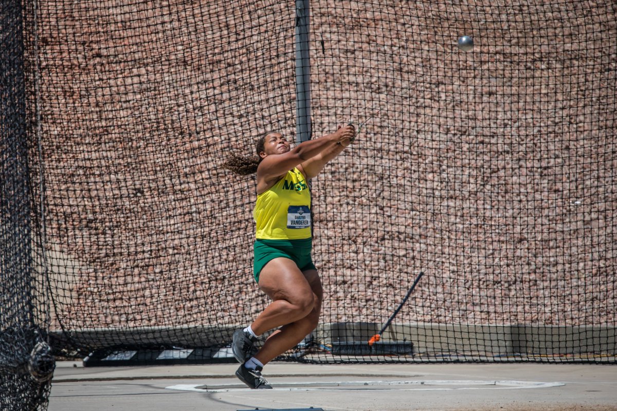 All-American 🇺🇸🏆

Dailynn VanDeren takes 4th place in the women's hammer throw claiming All-American honors with a throw of 58.50m! Congratulations, Dailynn!