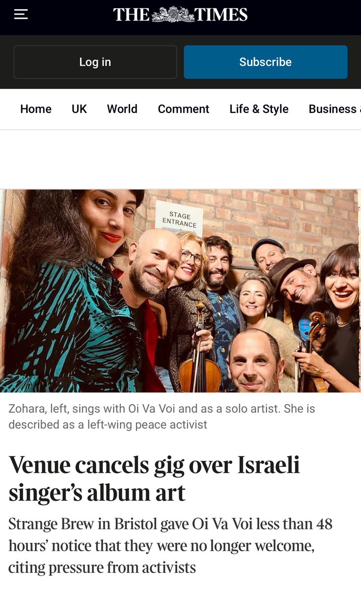 Josh Howie (@joshxhowie) on Twitter photo On a day Jews are being murdered in America, in the UK a band is being banned for being Jewish.
Headliners <a href="/GBNEWS/">GB News</a> 11pm with <a href="/aideenmcqueen/">Aideen McQueen</a> and <a href="/NJDixon/">Nick Dixon</a> - Aideen has a very funny story to tell you! On a day Jews are being murdered in America, in the UK a band is being banned for being Jewish.
Headliners <a href="/GBNEWS/">GB News</a> 11pm with <a href="/aideenmcqueen/">Aideen McQueen</a> and <a href="/NJDixon/">Nick Dixon</a> - Aideen has a very funny story to tell you!