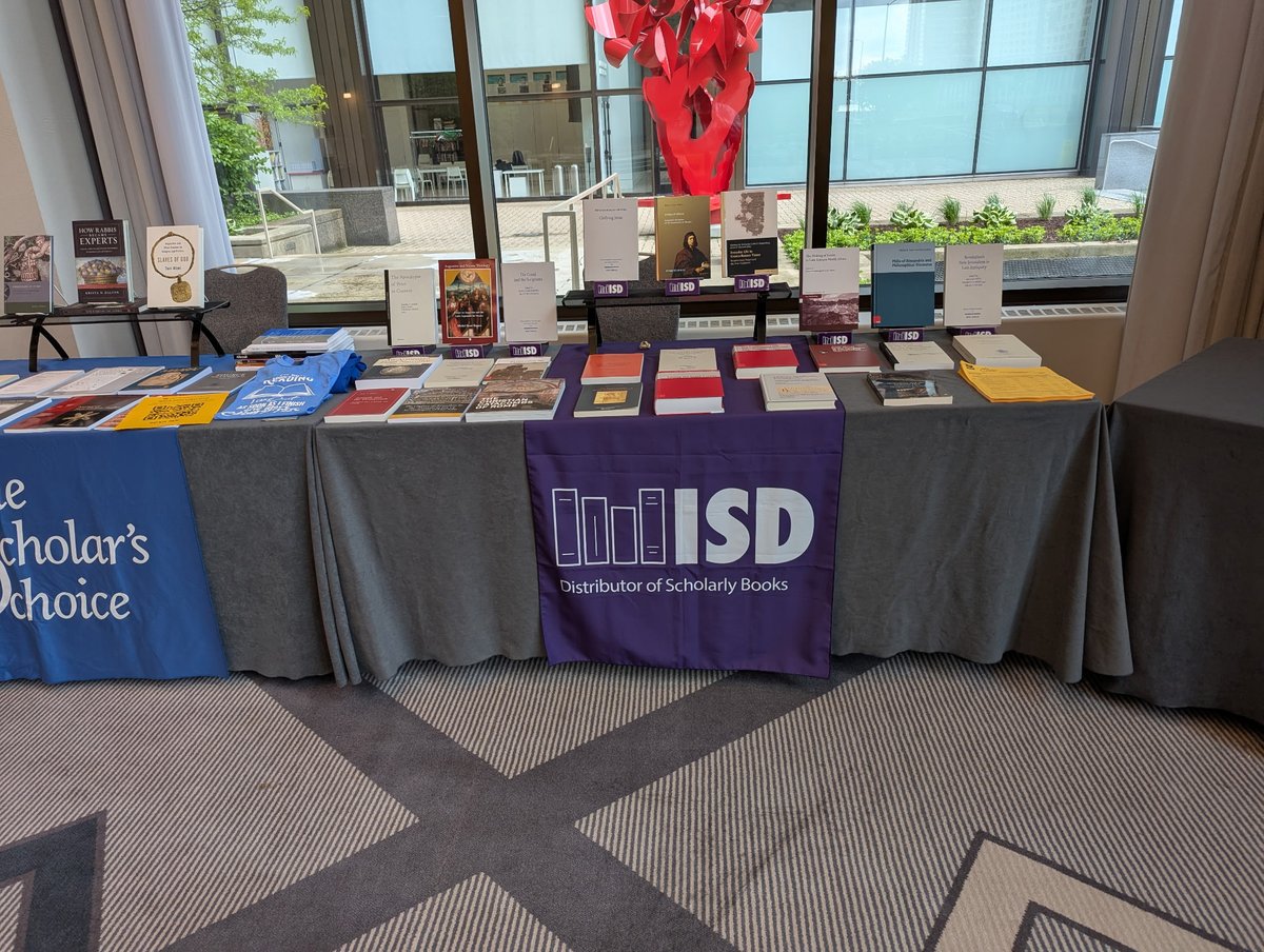 isdistribution's tweet image. ISD has titles on display at the North American Patristics Society Annual Meeting. Visit the @scholar_choice exhibit for the latest in #patristics and #EarlyChristianity from @VR_Praxis, @mohrsiebeck, Verlag Schnell& Steiner, @JamesClarkeLtd, @ISAC_UChicago, @PeetersPub,…