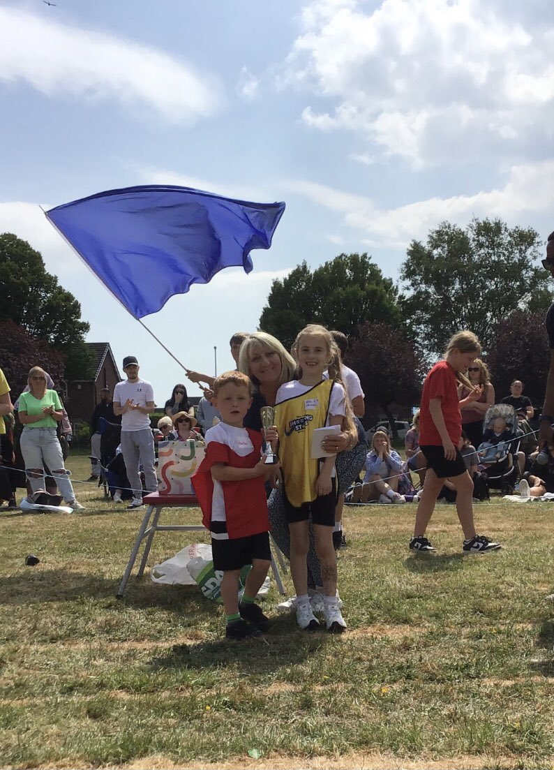 Winners of the Danny Nicholls trophy for 4 exceptional children who showed our school values throughout, the trophy was presented by Mrs Nicholls.