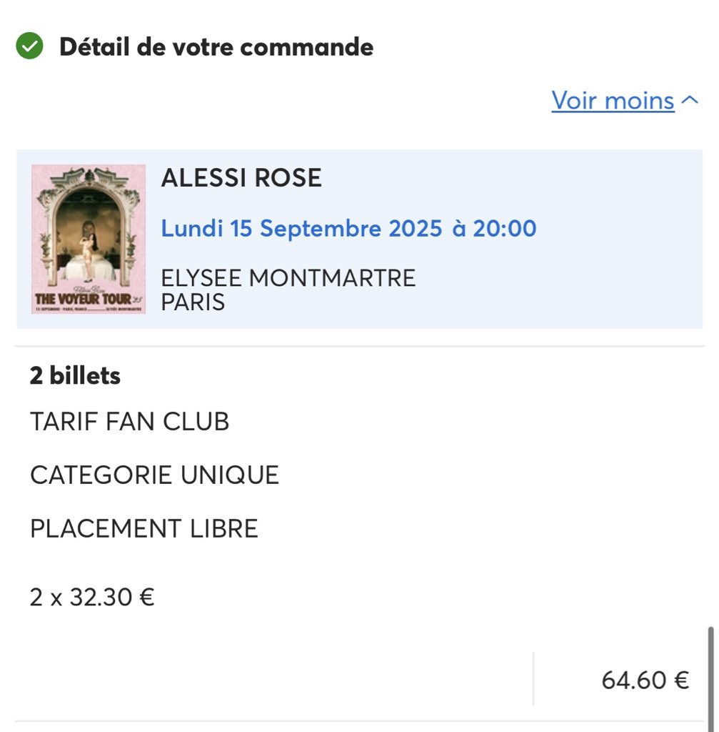 foundmodel's tweet image. WTS 1 ticket for alessi rose in paris 
dm for proofs 😞