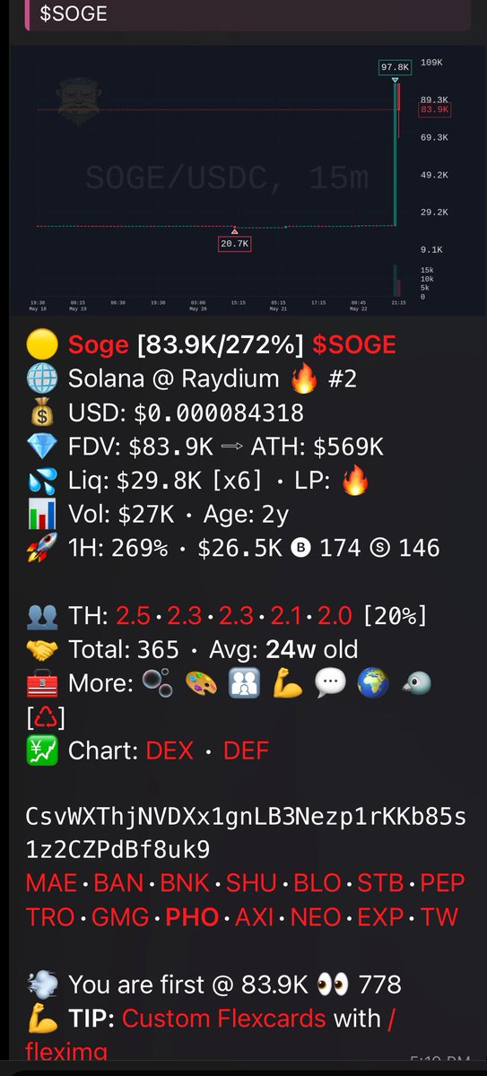 This is the Og $SOGE

CsvWXThjNVDXx1gnLB3Nezp1rKKb85s1z2CZPdBf8uk9