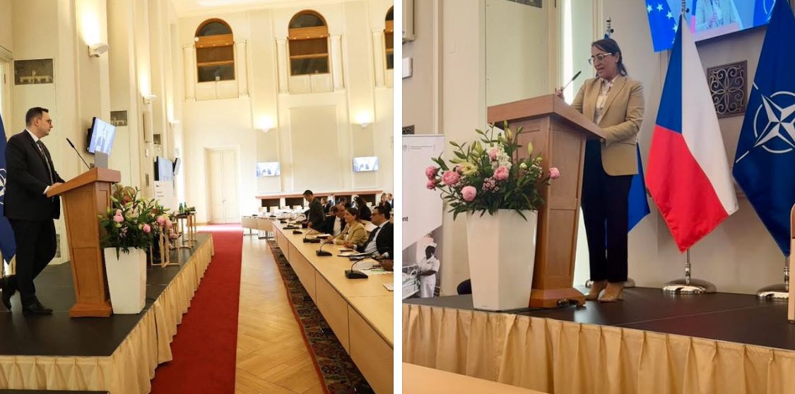 YSouiden's tweet photo. Thank you, Mr. Minister @JanLipavsky for hosting the #AfricaDay celebrations at the Cernin Palace . A successful high-level panel on Africa-Europe partnership set the tone for an evening of dialogue, cultural exchange, and celebration
@_AfricanUnion #AfricaDay2025 #AfricaEurope https://t.co/FxHgx3VLWJ