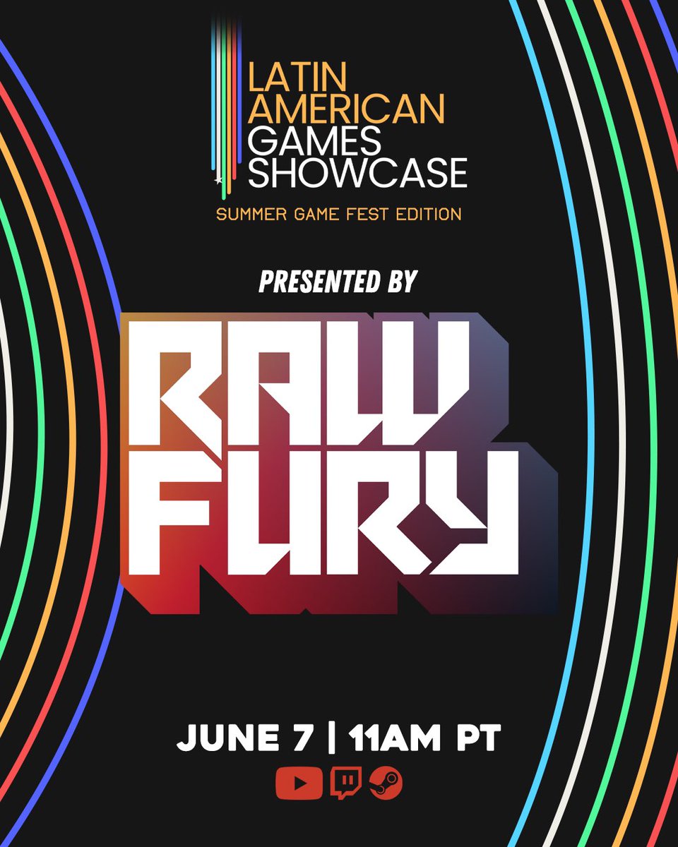 Latin American Games Showcase (@lagshowcase) on Twitter photo Weโre proud to welcome back <a href="/RawFury/">Raw Fury | KATHY RAIN 2 OUT NOW!</a> as a Presenting Sponsor!
Theyโve been with us since the beginningโchampions of bold visions and strong supporters of Latin American devs.
Their continued belief in our region means the world.
Join us on June 7th at 11AM PT! Weโre proud to welcome back <a href="/RawFury/">Raw Fury | KATHY RAIN 2 OUT NOW!</a> as a Presenting Sponsor!
Theyโve been with us since the beginningโchampions of bold visions and strong supporters of Latin American devs.
Their continued belief in our region means the world.
Join us on June 7th at 11AM PT!