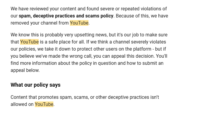Business Basics (@businessbasiics) on Twitter photo <a href="/TeamYouTube/">TeamYouTube</a> <a href="/YouTubeInsider/">YouTube Liaison</a> Our appeal was just denied. This is literally our second channel we started few days ago. It was a compilation channel we started after we saw big creators like Mrbeast & Stokes Twins do the same.
We also have emails from our youtube partner manager <a href="/TeamYouTube/">TeamYouTube</a> <a href="/YouTubeInsider/">YouTube Liaison</a> Our appeal was just denied. This is literally our second channel we started few days ago. It was a compilation channel we started after we saw big creators like Mrbeast & Stokes Twins do the same.
We also have emails from our youtube partner manager