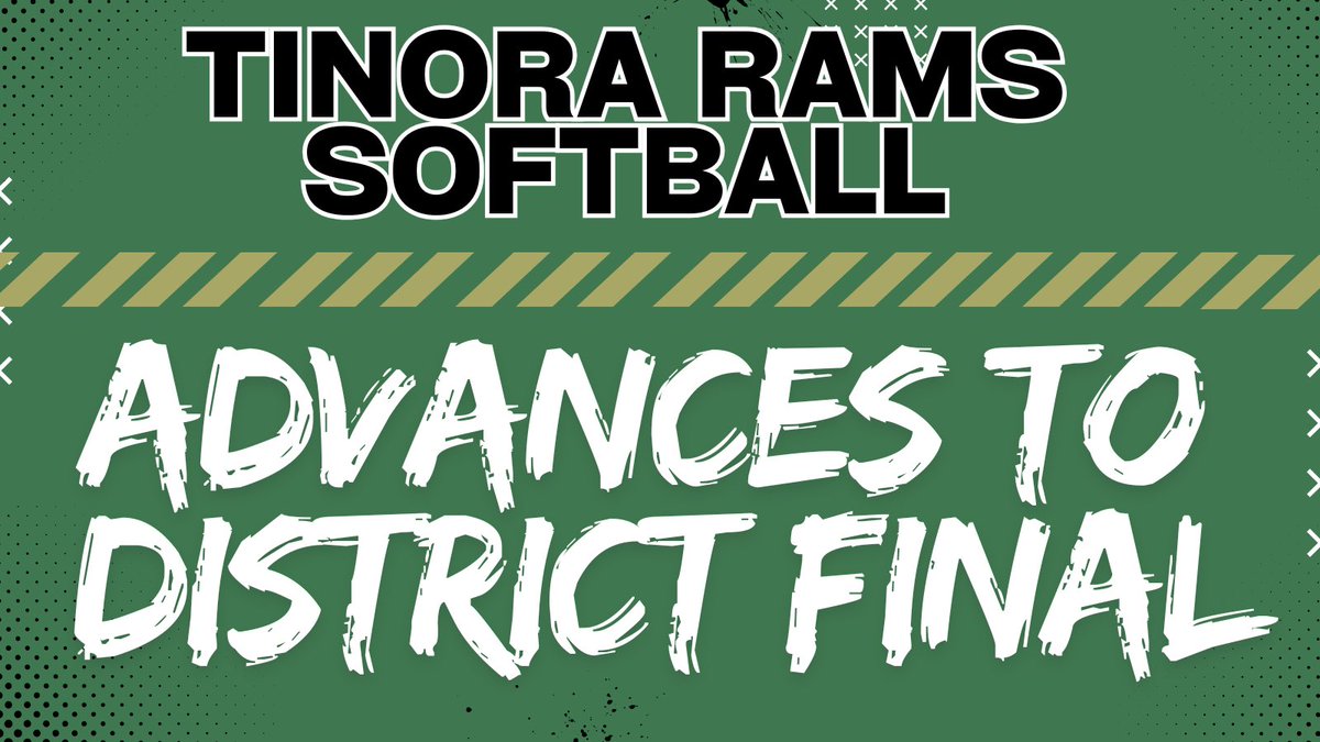 Tinora Athletics (@tinoraathletics) on Twitter photo ‼️The Lady Rams softball team has advanced to the OHSAA District Final after defeating Crestview 9-3.
‼️Next game: 5/23, 5:00. Played at Archbold. Opponent will be PH or Montpelier.
🐏 Go Rams!
<a href="/TinoraRamsAudio/">Tinora Rams Live</a> <a href="/crescentsports/">Crescent-News Sports</a> ‼️The Lady Rams softball team has advanced to the OHSAA District Final after defeating Crestview 9-3.
‼️Next game: 5/23, 5:00. Played at Archbold. Opponent will be PH or Montpelier.
🐏 Go Rams!
<a href="/TinoraRamsAudio/">Tinora Rams Live</a> <a href="/crescentsports/">Crescent-News Sports</a>