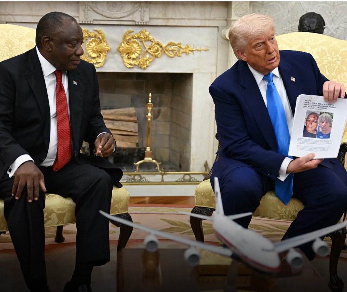 IN THE NEWS: South Africans praised President Cyril Ramaphosa for keeping his cool as U.S. President Donald Trump pushed false "white genocide" claims during their Oval Office meeting 🇿🇦