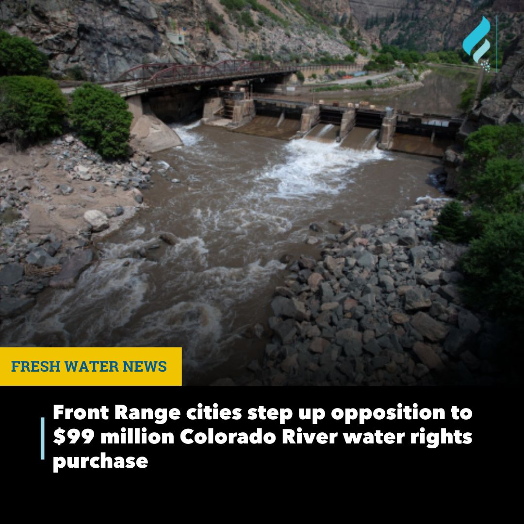 This week in Fresh Water News: Denver, Aurora, Colorado Springs and Northern Water voiced opposition Wednesday to the Western Slope’s proposal to spend $99 million to buy historic water rights on the Colorado River. 

Read the full story here: buff.ly/CGPDVkW