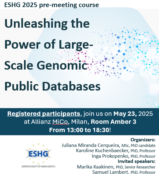 Juliana Miranda Cerqueira (@nutrigenome) on Twitter photo Just landed in Milan for #eshg2025! Excited for another incredible program from the SPC. Especially excited to kick off the 1st ed. of the <a href="/eshgsociety/">European Society of Human Genetics (ESHG)</a> pre-meeting course: "Unleashing the Power of Large-Scale #Genomic Public #Databases" & welcome the participants! More info:⤵️ Just landed in Milan for #eshg2025! Excited for another incredible program from the SPC. Especially excited to kick off the 1st ed. of the <a href="/eshgsociety/">European Society of Human Genetics (ESHG)</a> pre-meeting course: "Unleashing the Power of Large-Scale #Genomic Public #Databases" & welcome the participants! More info:⤵️