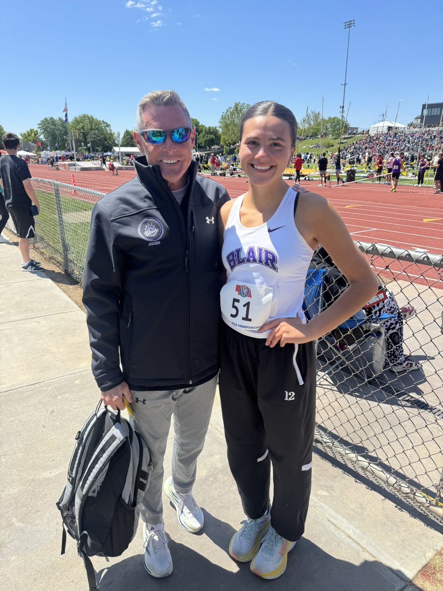 BLAIR Track & Field (@blairtrackteam) on Twitter photo Once again…here is your STATE CHAMPION in the Class B High Jump!!
Congrats <a href="/HaileyRoewert/">hailey roewert</a> and to Coach Harsin as well!! Great finish to a great senior season!!
#HallofFame #BlairBears <a href="/BHSBlair/">Blair High School</a> <a href="/EntPubSports/">Washington County Enterprise Sports</a> Once again…here is your STATE CHAMPION in the Class B High Jump!!
Congrats <a href="/HaileyRoewert/">hailey roewert</a> and to Coach Harsin as well!! Great finish to a great senior season!!
#HallofFame #BlairBears <a href="/BHSBlair/">Blair High School</a> <a href="/EntPubSports/">Washington County Enterprise Sports</a>