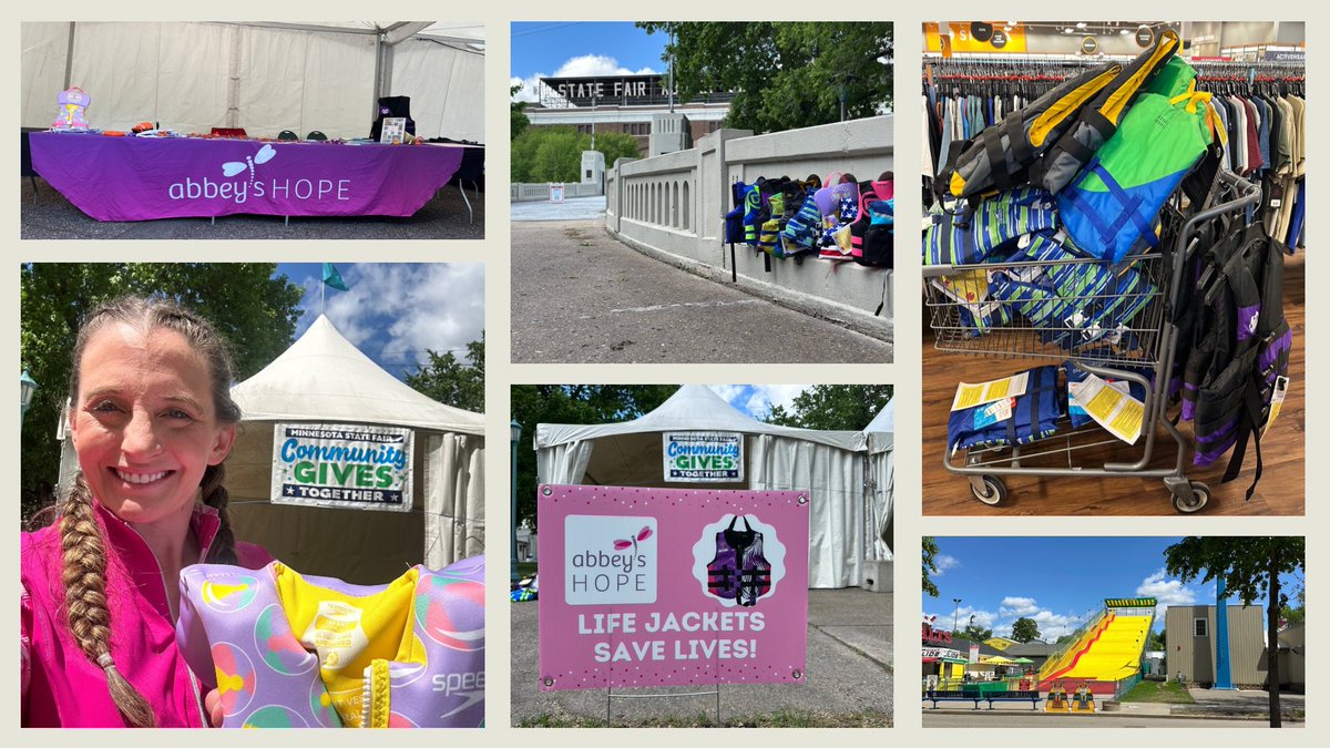 What is more fun than the Minnesota State Fair?  The Minnesota State Fair Kick Off To Summer featuring Abbey’s Hope as their highlighted community partner! Come see us right by the Grandstand - get a life jacket, eat cheese curds, listen to the concerts, eat cookies, learn CPR!