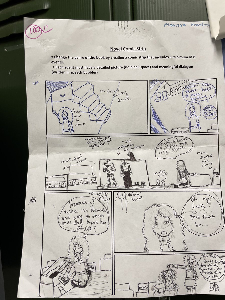 Students finished their last project of the year! Some dove into character analysis by creating a character head filled with symbols &amp; quotes that captured a character from their novel! Others turned important moments from their novels into comic strips!  <a href="/NISDRoss/">Sul Ross MS</a> <a href="/nisdmsela/">NISDMSELA</a>