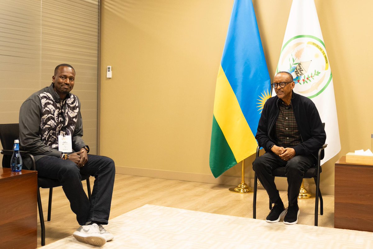 Presidency | Rwanda (@urugwirovillage) on Twitter photo On the sidelines of #BAL5, President Kagame met with Cheick Camara, Vice President and Managing Director of <a href="/ServiceNow/">ServiceNow</a> Africa and delegation. They discussed opportunities to expand the company’s AI-driven digital workflow solutions in Rwanda. On the sidelines of #BAL5, President Kagame met with Cheick Camara, Vice President and Managing Director of <a href="/ServiceNow/">ServiceNow</a> Africa and delegation. They discussed opportunities to expand the company’s AI-driven digital workflow solutions in Rwanda.