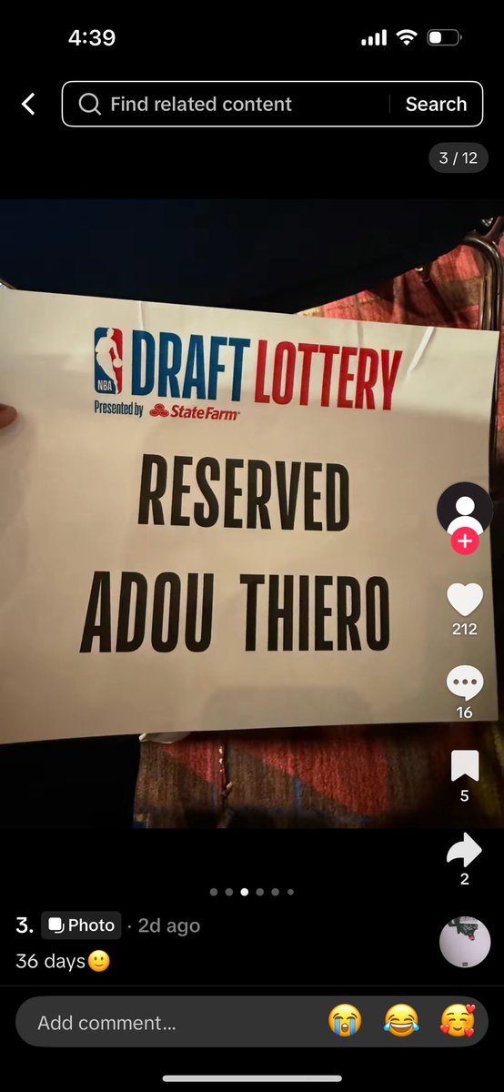 MichaelMain__'s tweet image. Adou Thiero posted on TikTok a “36 days” countdown until the NBA Draft, seemingly putting to bed yesterday’s rumors about his potential return.