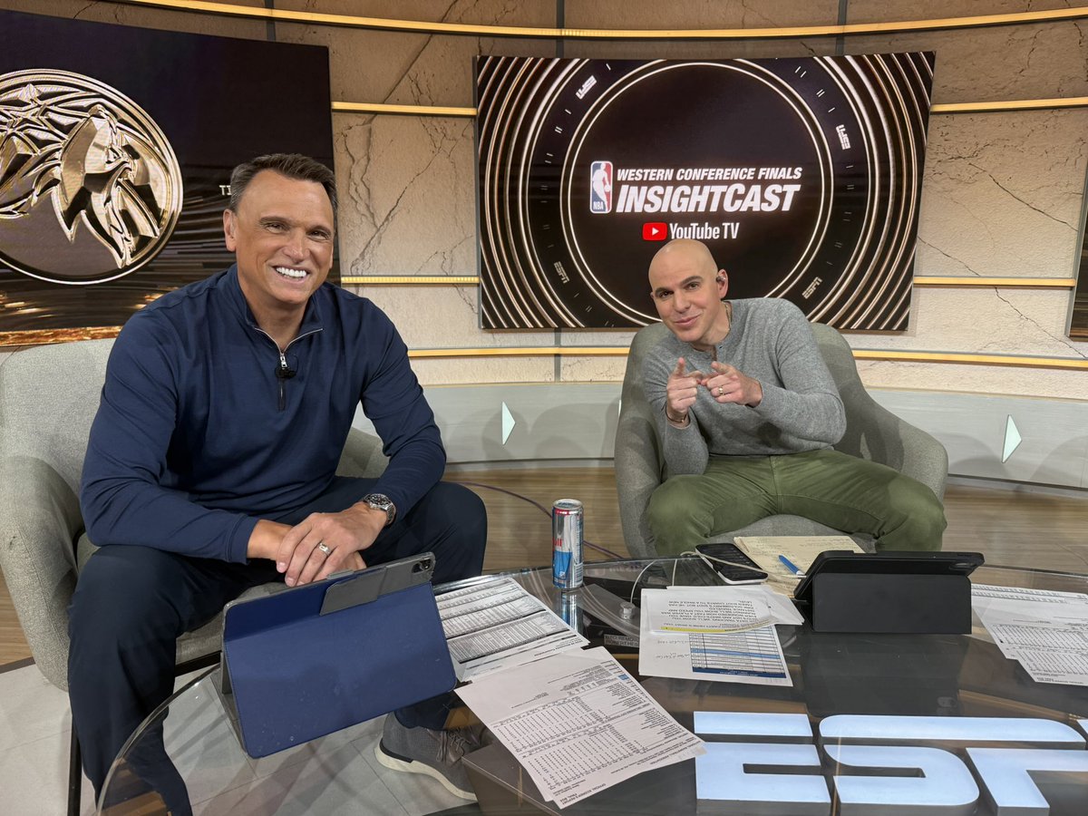 Kirk Goldsberry (@kirkgoldsberry) on Twitter photo Calling game 2 InsightCast with <a href="/LegsESPN/">Timothy Legler</a> and <a href="/RyanRuocco/">Ryan Ruocco</a> on ESPNews. Turn it on, y”all. Calling game 2 InsightCast with <a href="/LegsESPN/">Timothy Legler</a> and <a href="/RyanRuocco/">Ryan Ruocco</a> on ESPNews. Turn it on, y”all.